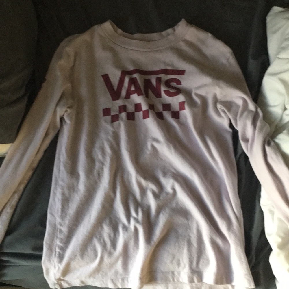 Purple long-sleeve Vans T-shirt